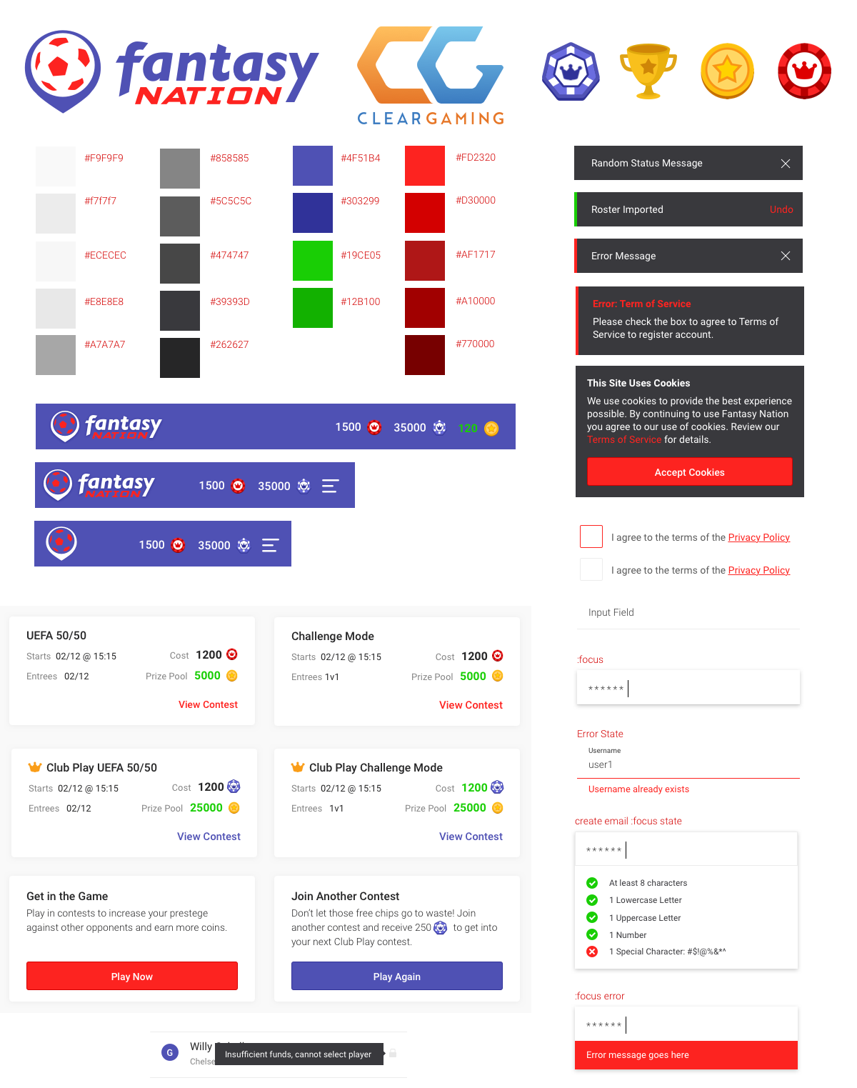 Fantasy Nation style guide